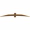 Ekena Millwork Bellingham Timber Gable Bracket, Western Red Cedar, 84"W x 14"H x 1 1/2"D x 5 1/2"F, 4/12 Pitch GBW084X14X0206BEL00SWR - alternate 2
